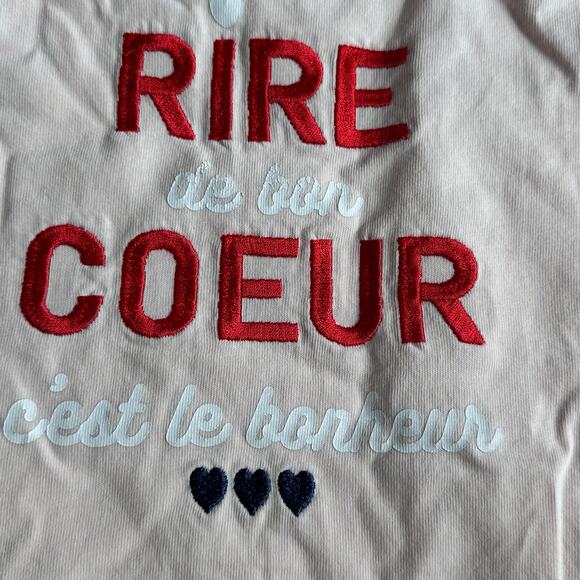 Okaidi Long Sleeve Graphic T-Shirt - Size 8 - Pink - Picture 3 of 4